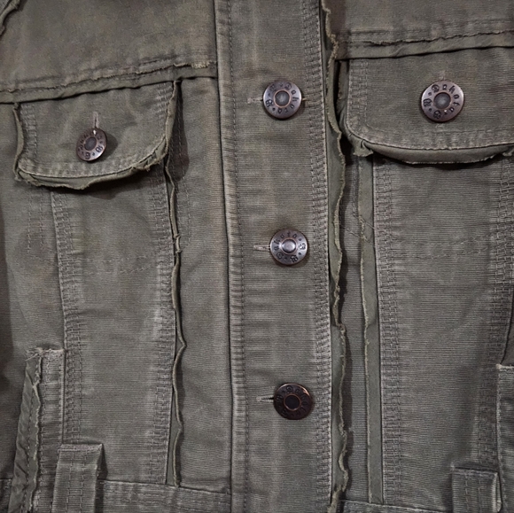 BB Dakota Cropped Military Style Jacket - Picture 5 of 8